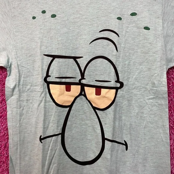 SpongeBob Squarpants Squidward Face Tshirt size medium - Picture 2 of 4
